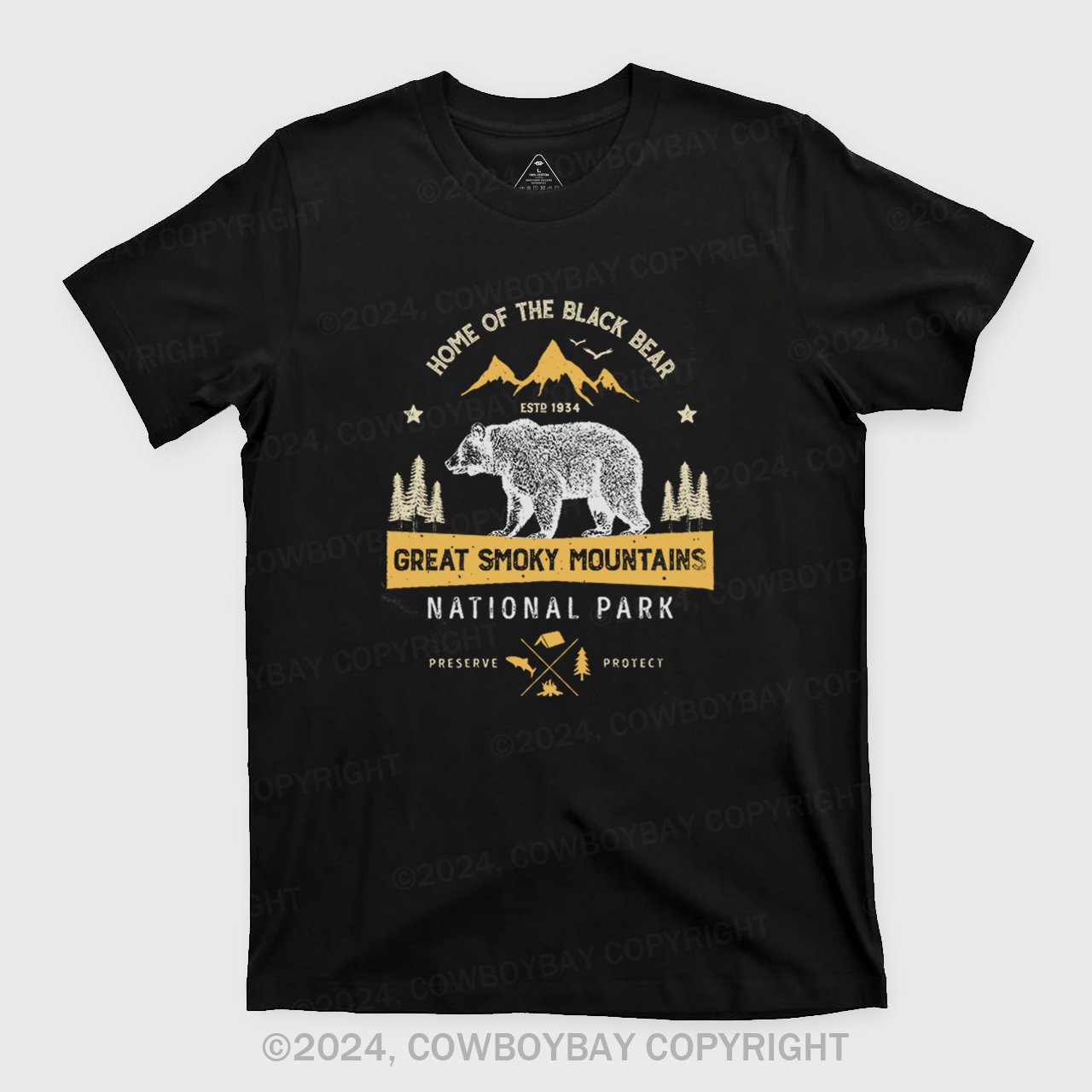 Great Smoky Mountains Home Of The Black Bear T-Shirts