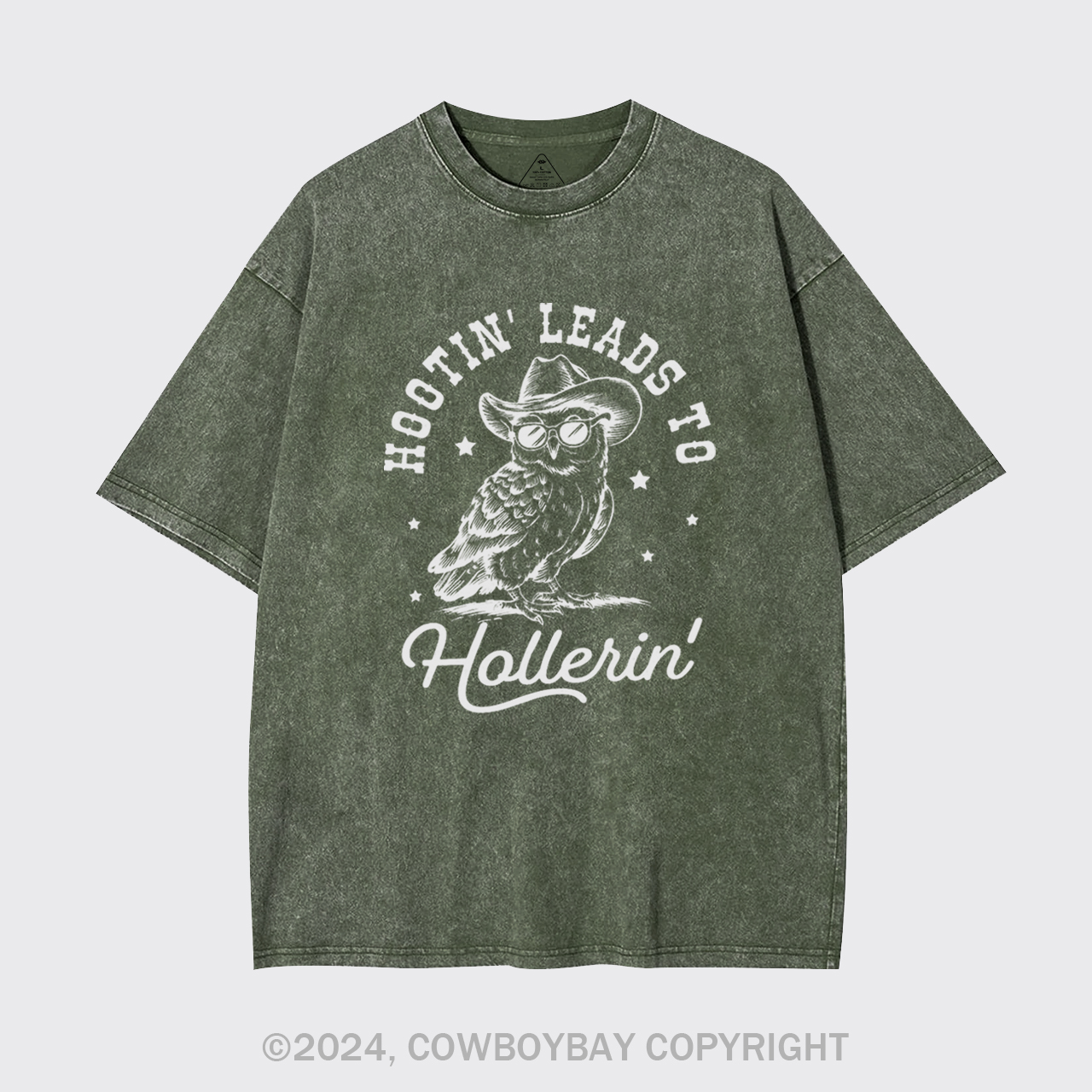 Hootin' Leads To Hollerin Garment-dye Tees