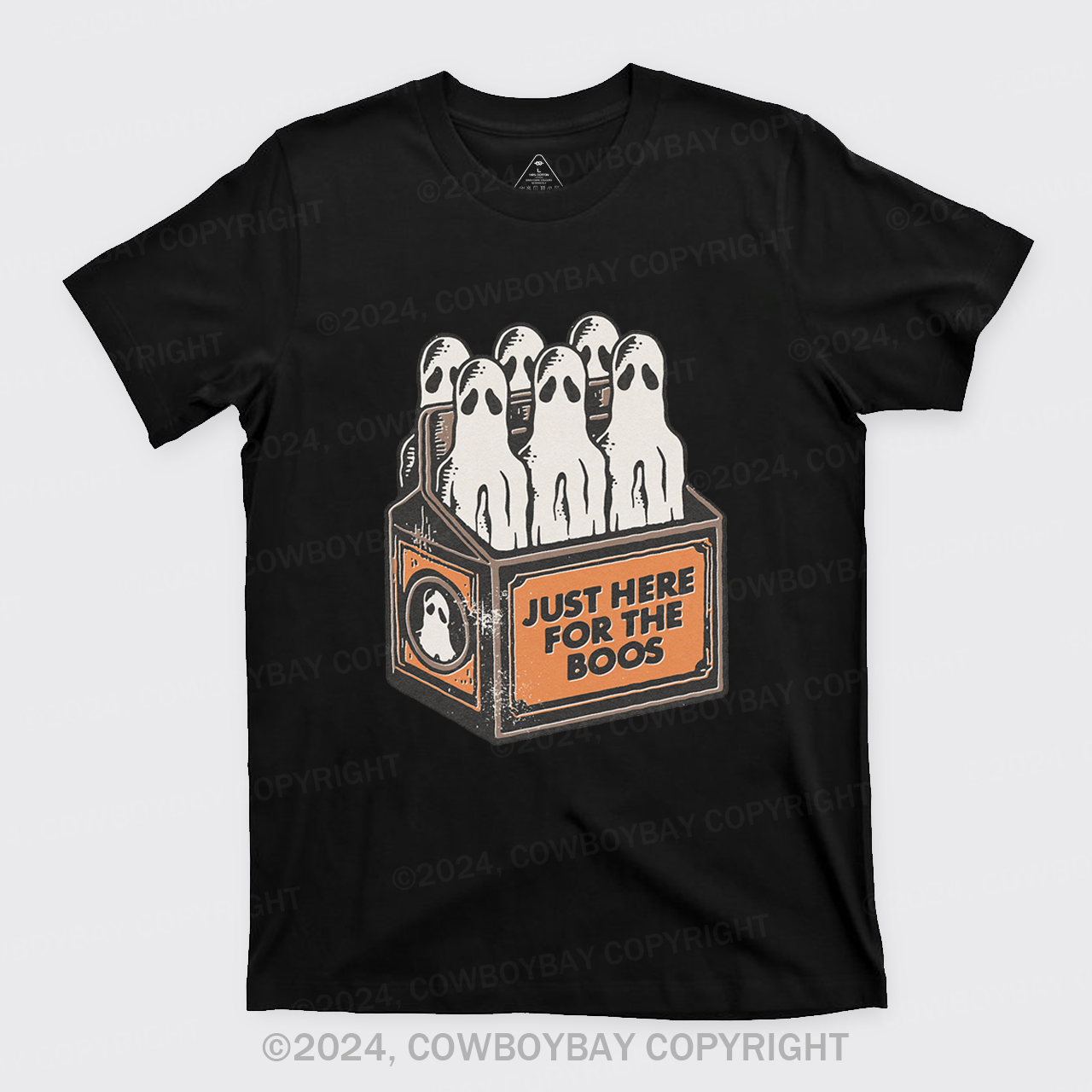 Here For The Boos 6 Pack Booze Ghost Beer Bottles T-Shirts