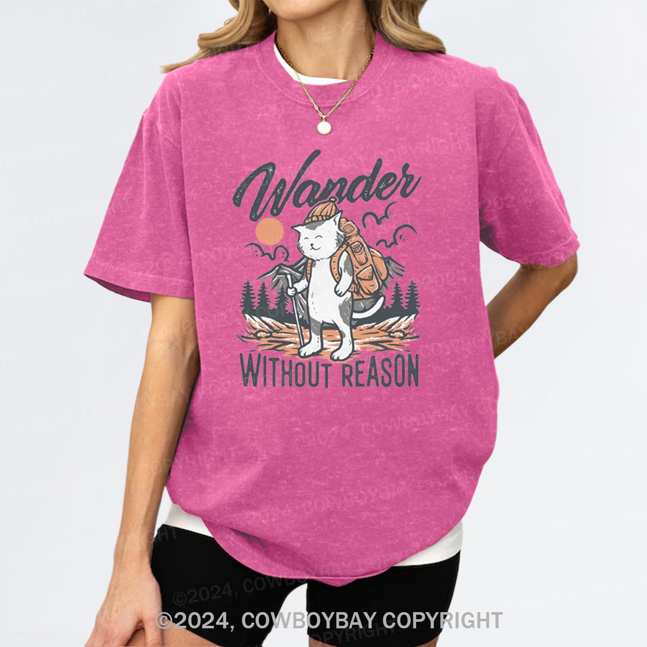 Wander Without Reason Garment-dye Tees