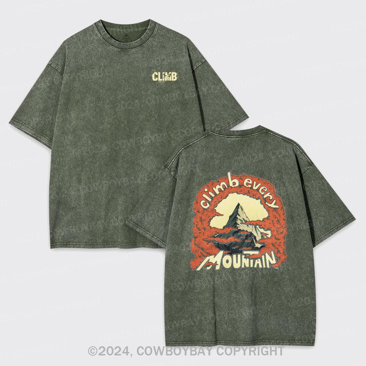 Climb Every Mountain Garment-dye Tees