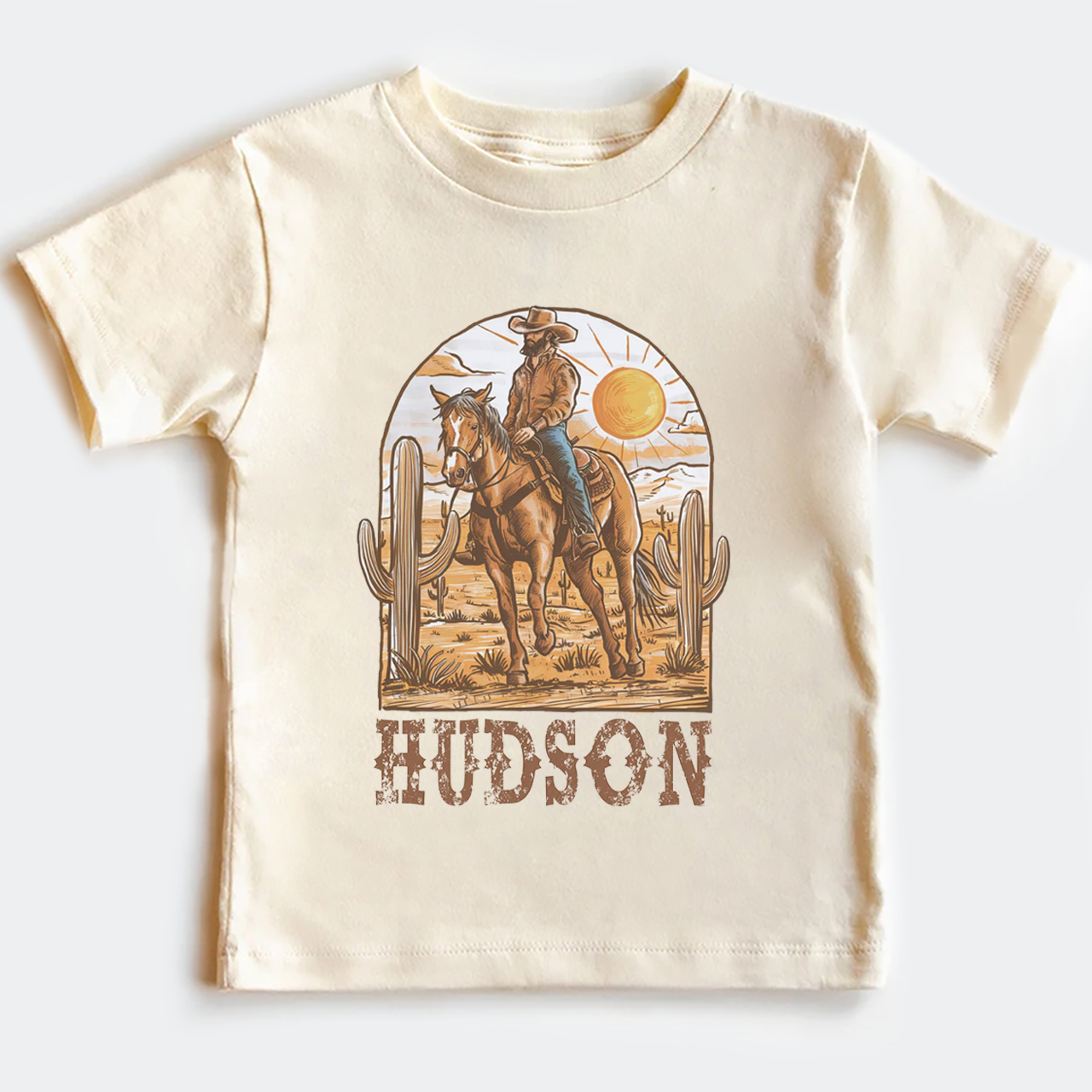 Personalized Cowboy Desert Kids T-shirt