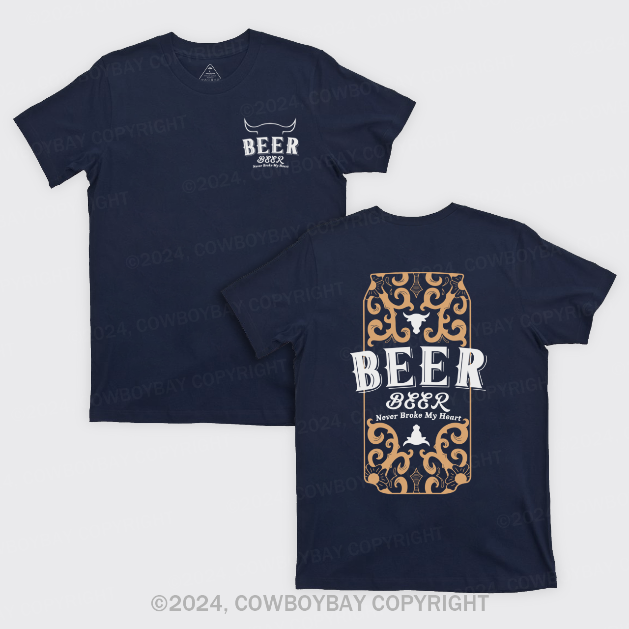 Bull's Head With Beer T-Shirts