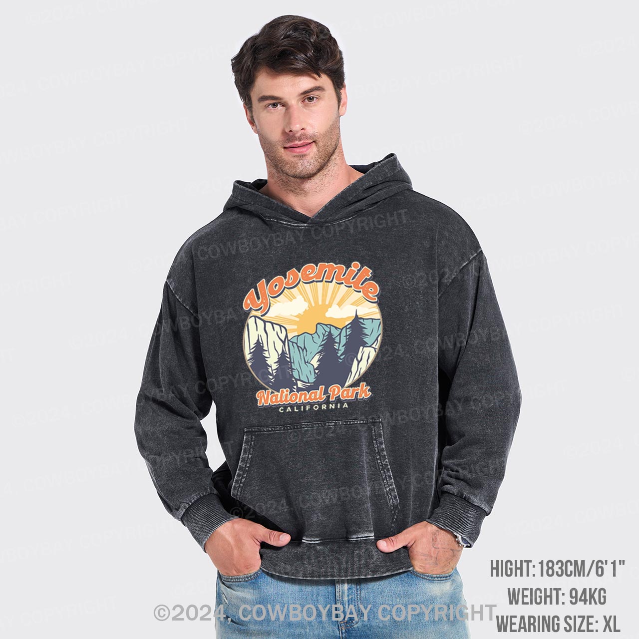 Yosemite National Park Garment-Dye Hoodies
