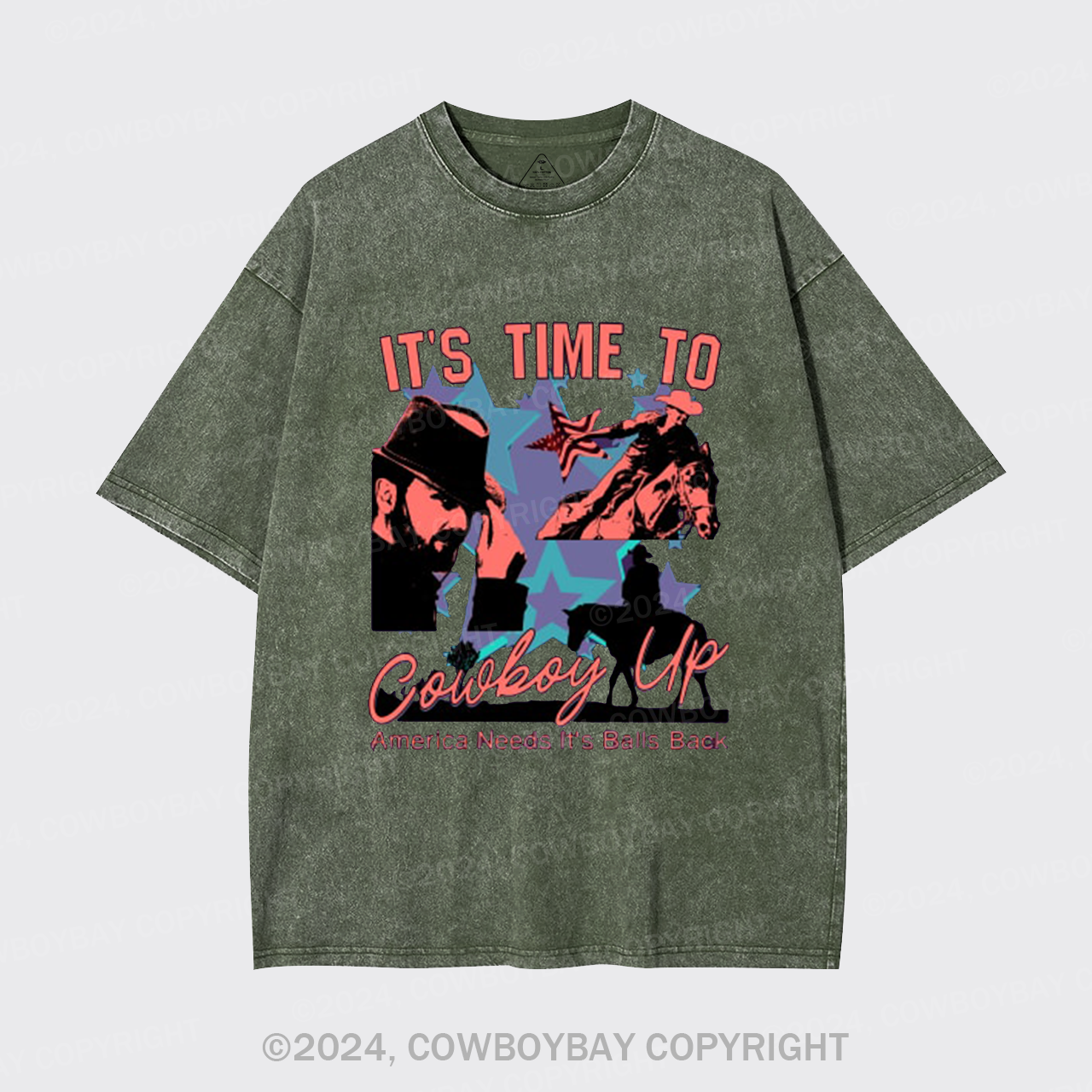 It's Time To Cowboy Up Garment-dye Tees