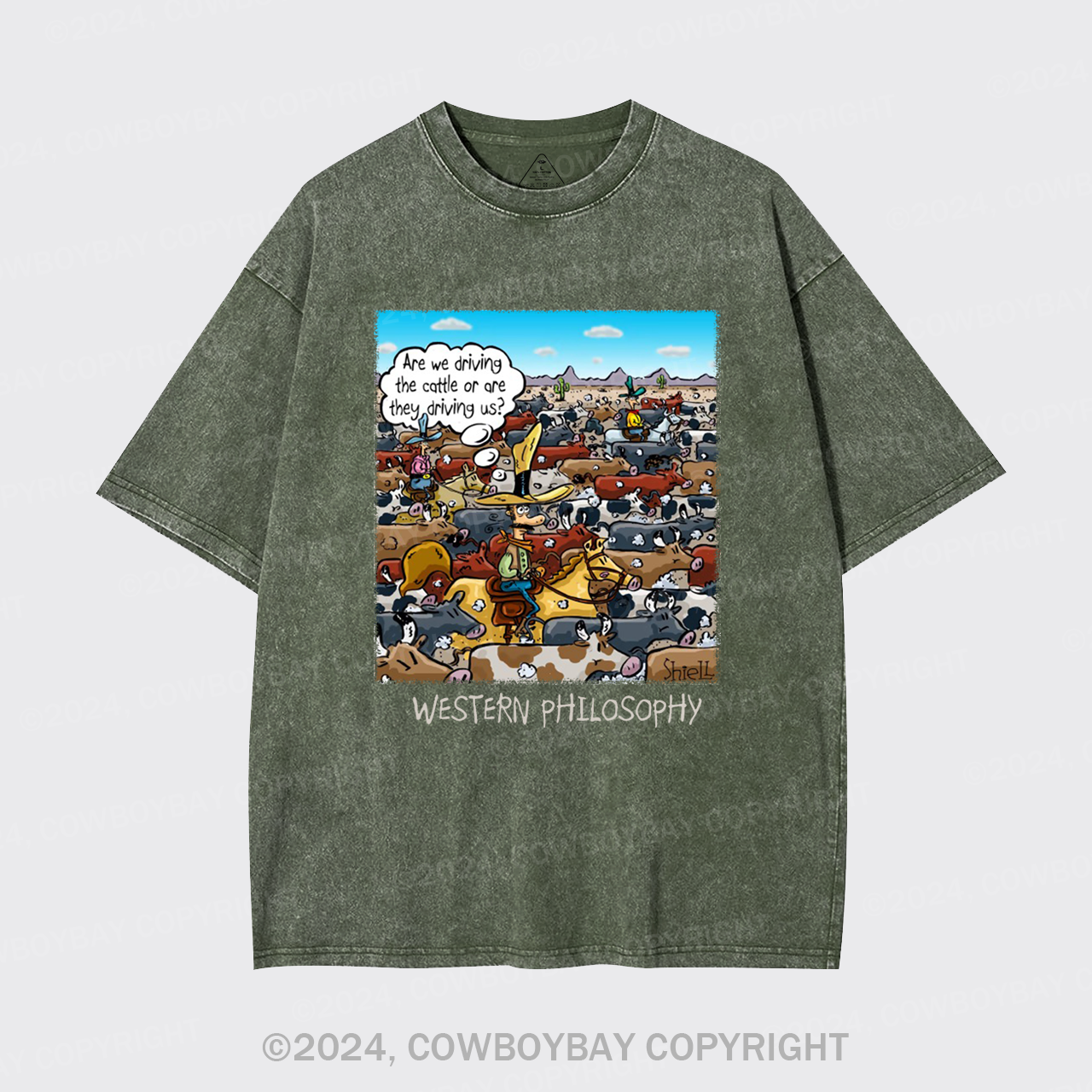 Cowboy Philsophy Garment-dye Tees