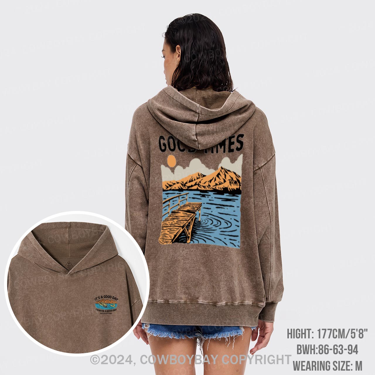 Good Times Lake Garment-Dye Hoodies