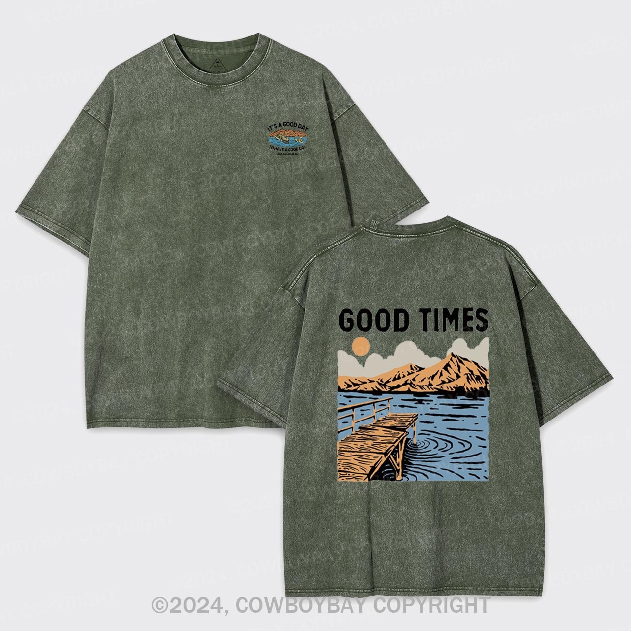 Good Times Lake Garment-dye Tees