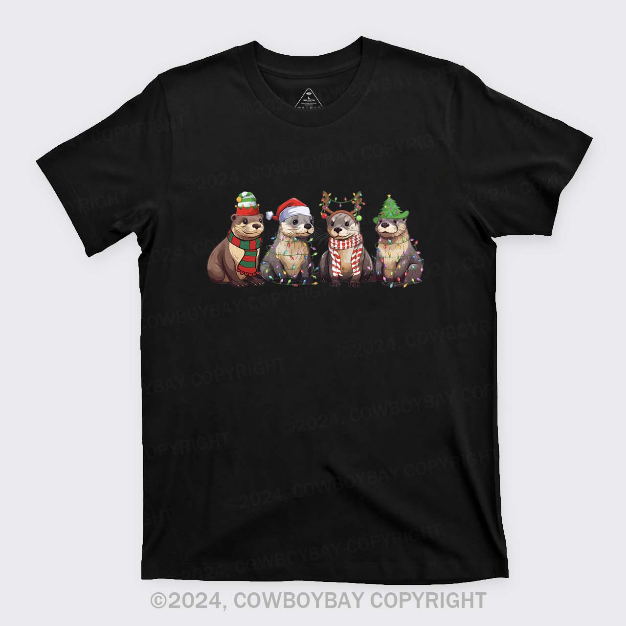 Otters Merry Christmas T-Shirts