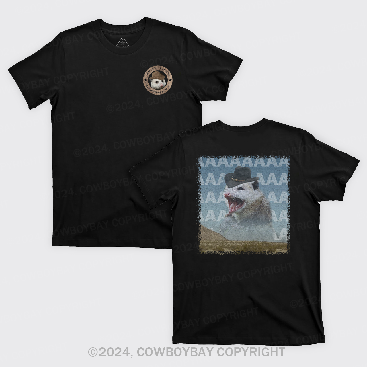 Be Rootin Be Tootin Be Shootin Possum T-Shirts