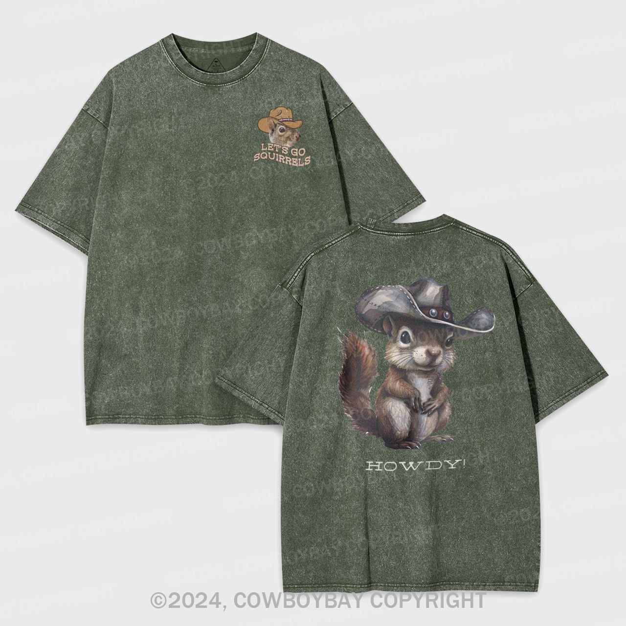 Let's Go Squirrels Garment-dye Tees