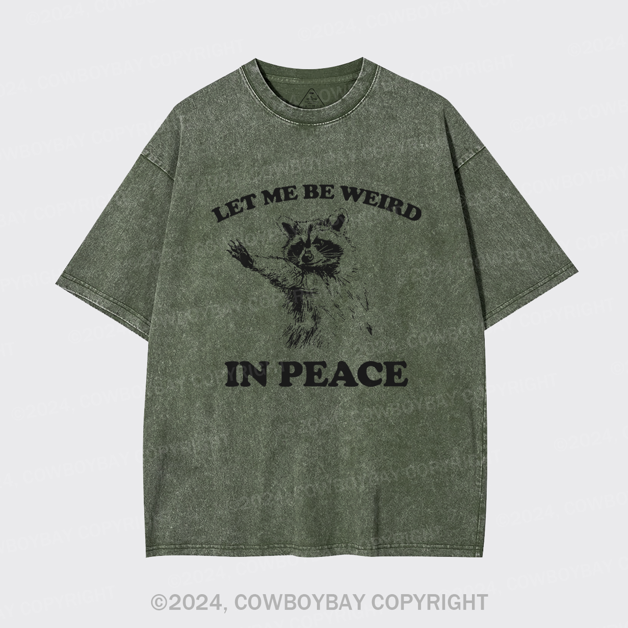 Let Me Be Weird In Peace Garment-dye Tees