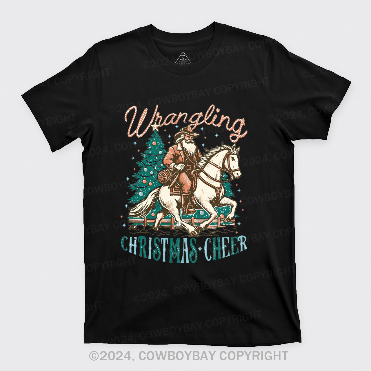 Western Christmas Santa T-Shirts