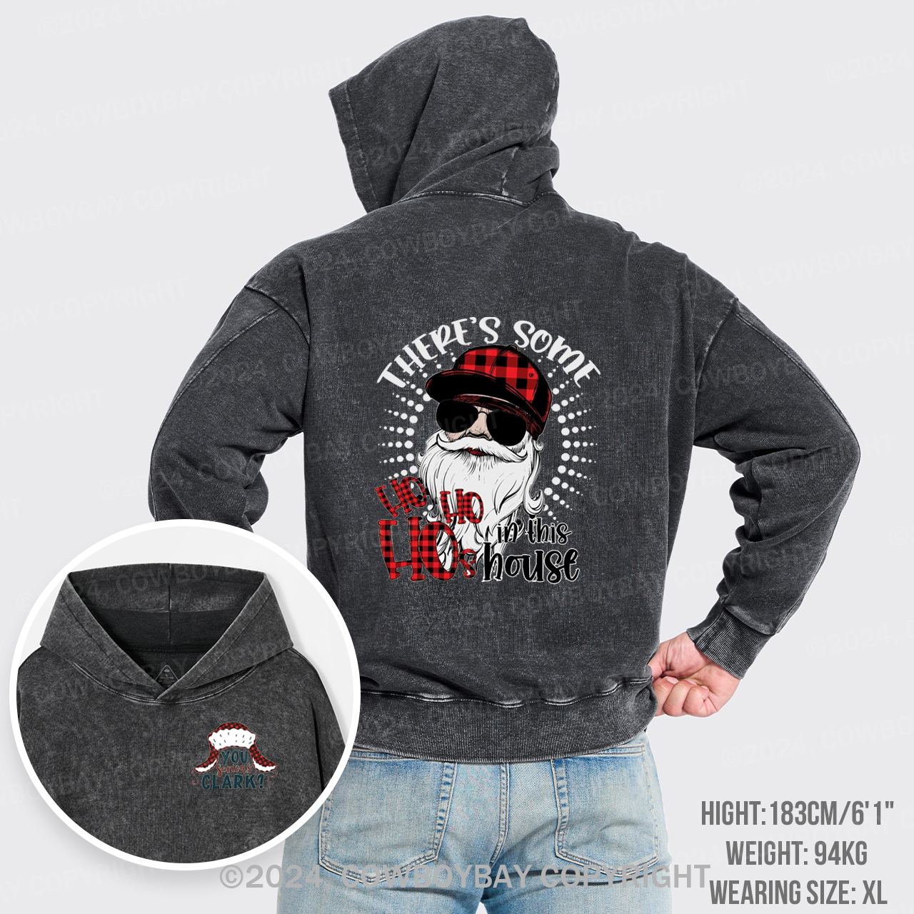 You Serious Clark Garment-Dye Hoodies