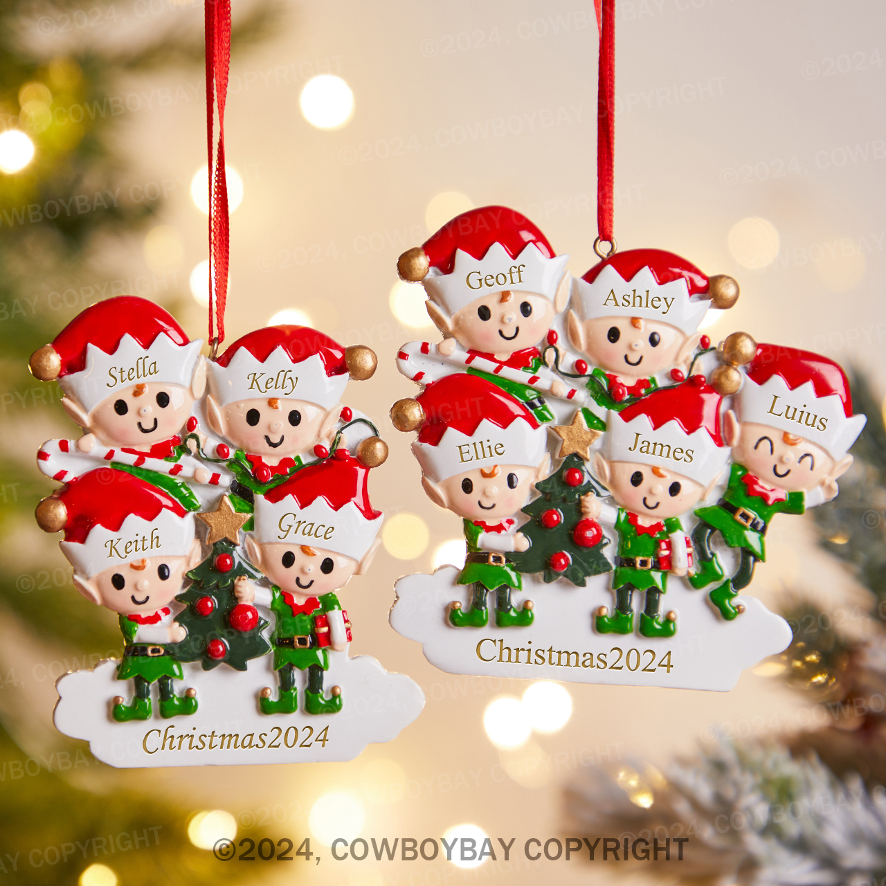 Personalized Christmas Tree Pendant