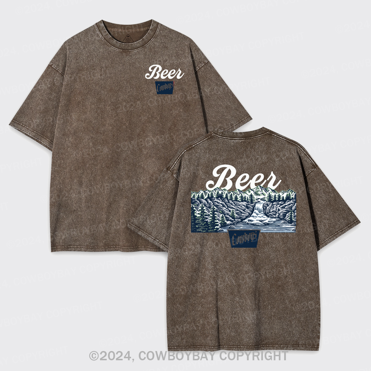 Beer Cowboys Garment-dye Tees