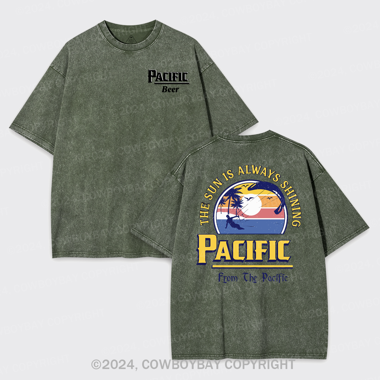Pacífic Beer Garment-dye Tees