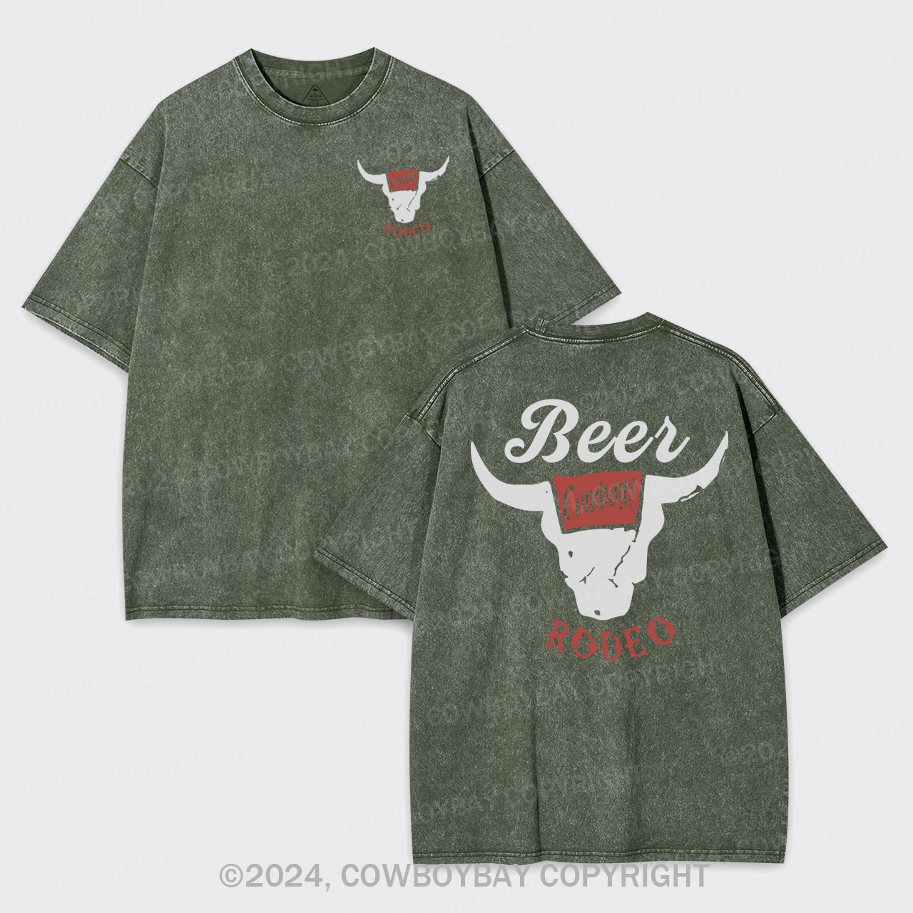 Retro Beer Rodeo Inspired Garment-dye Tees