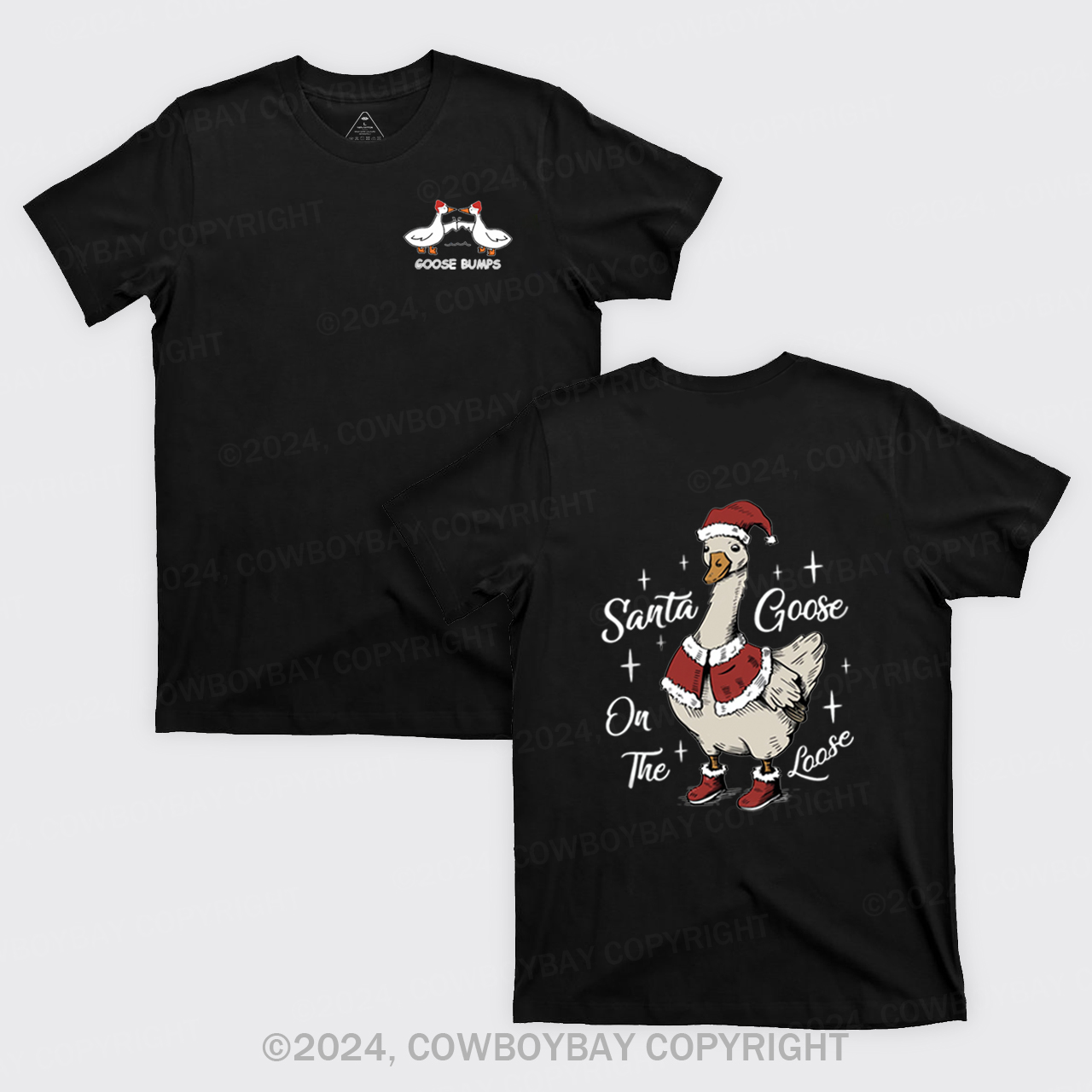 Santa Goose On The Loose T-Shirts