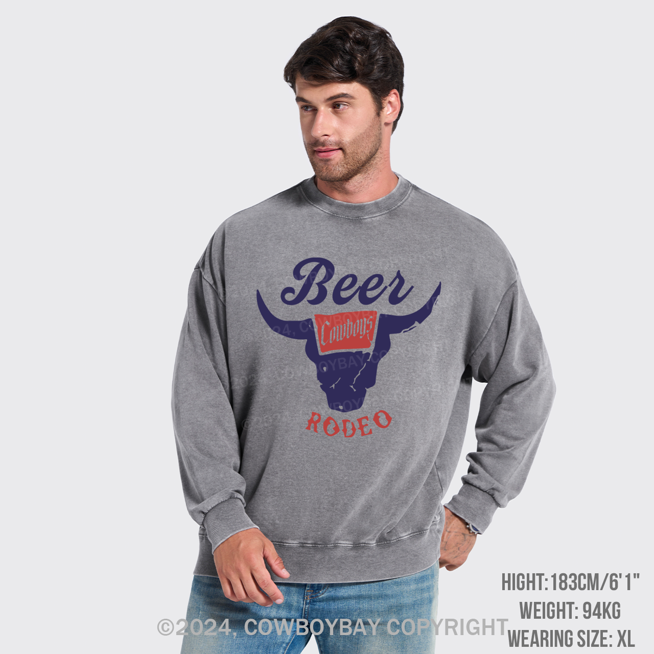 A Country Rodeo Washed Sweatshirts