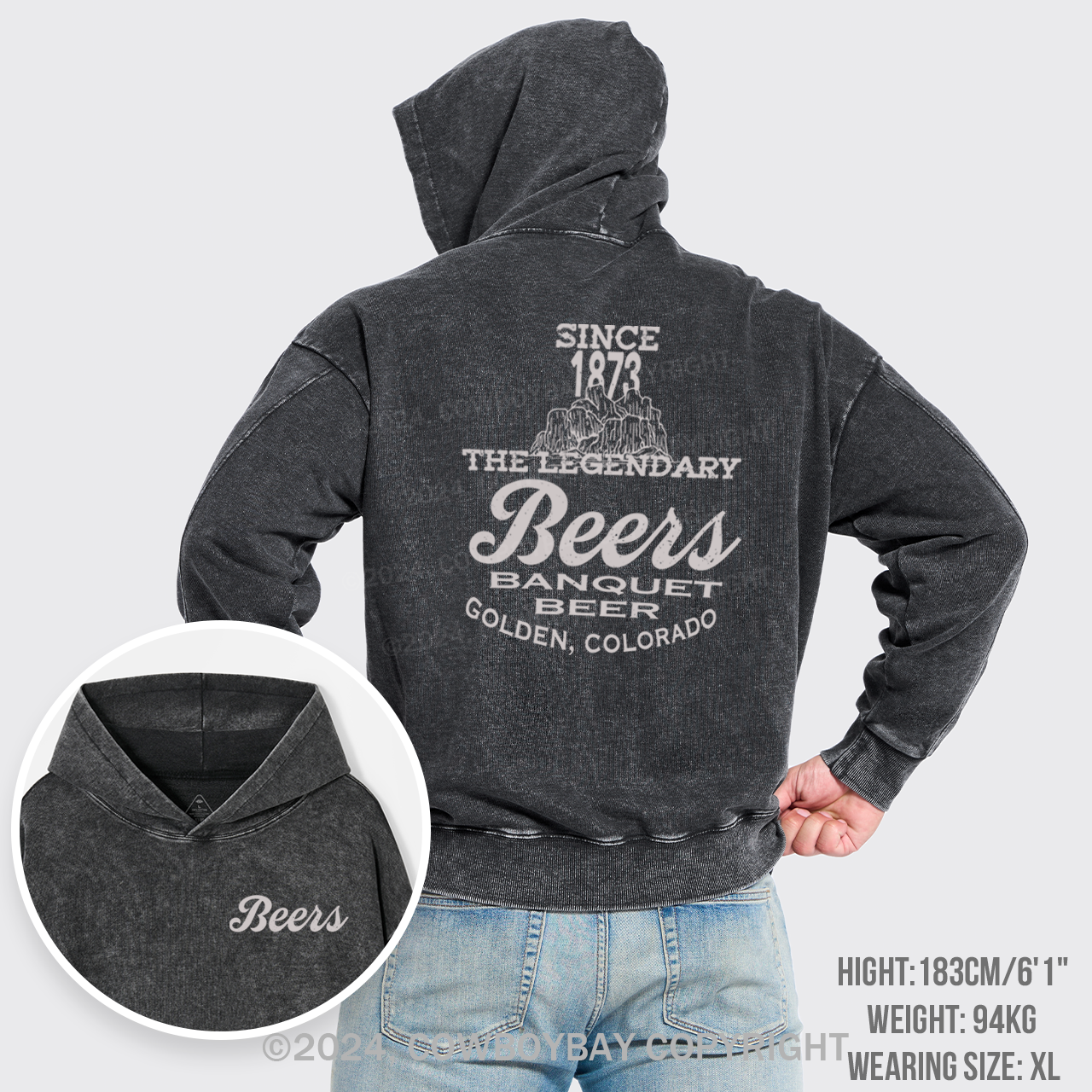 Come For A Beers Banquet  Garment-Dye Hoodies