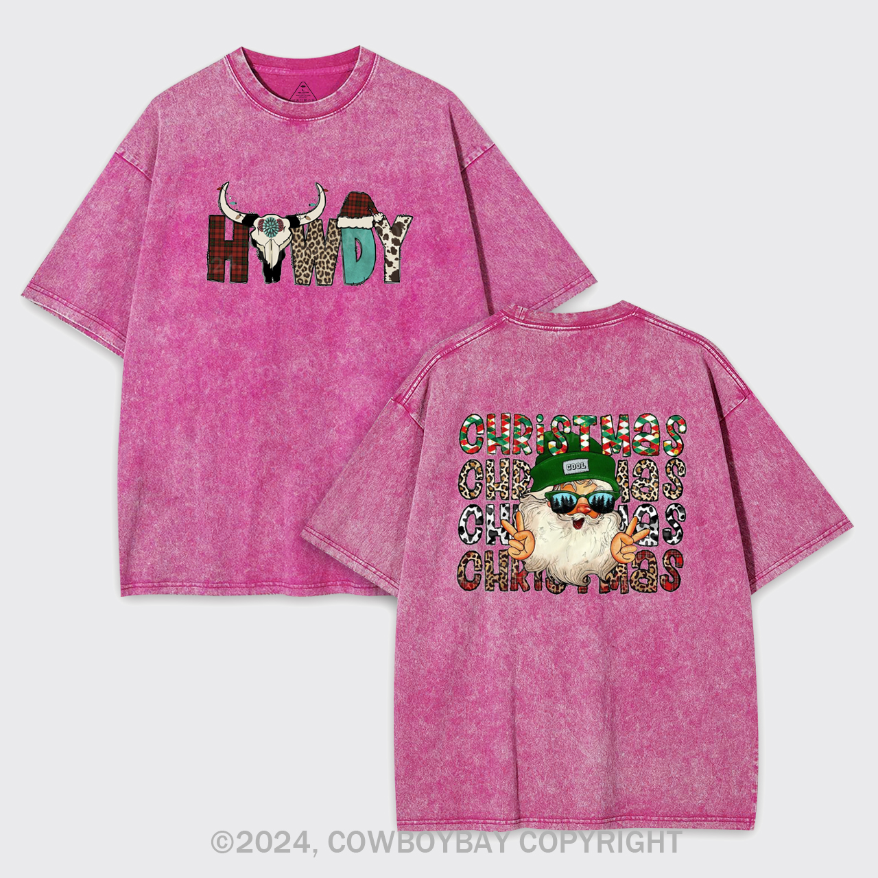 Cool Christmas Garment-dye Tees