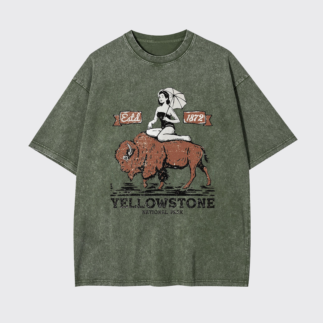 Vintage Yellowstone National Park Garment-dye Tees