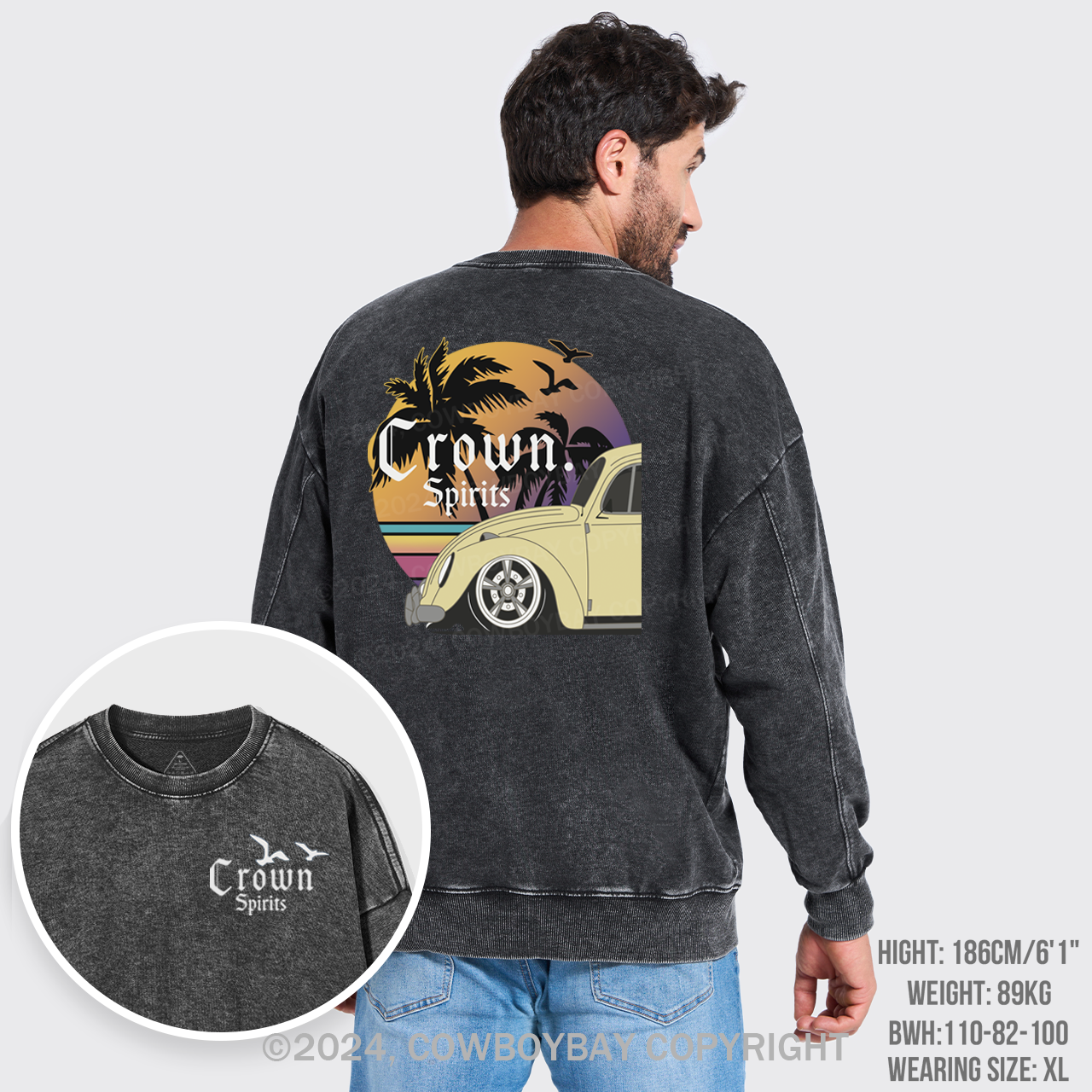 Beers With Hot Summer Washed Sweatshirts