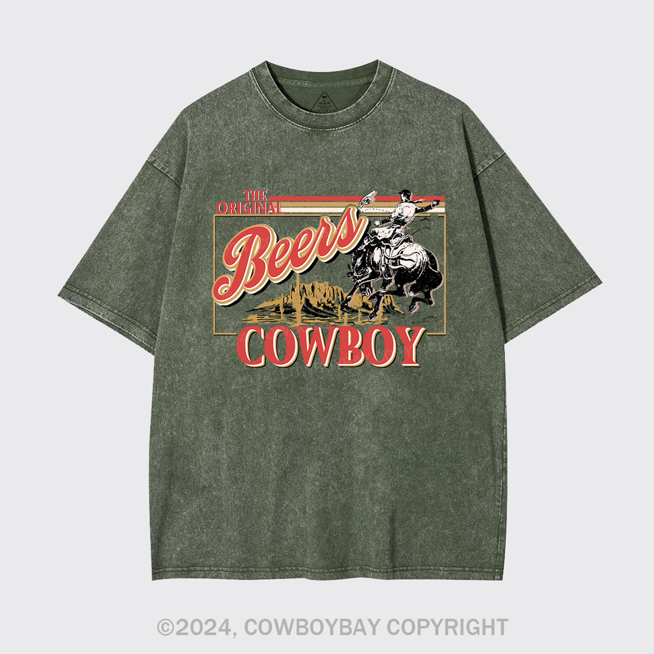 Beers,The Rodeo Of Cowboy Garment-dye Tees