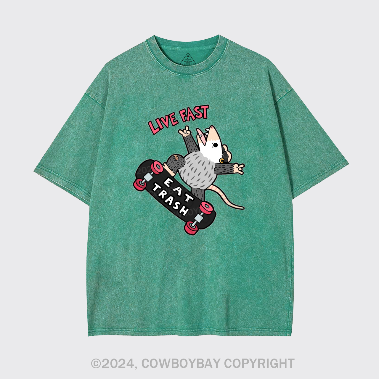 Live Fast Eat Trash Garment-dye Tees