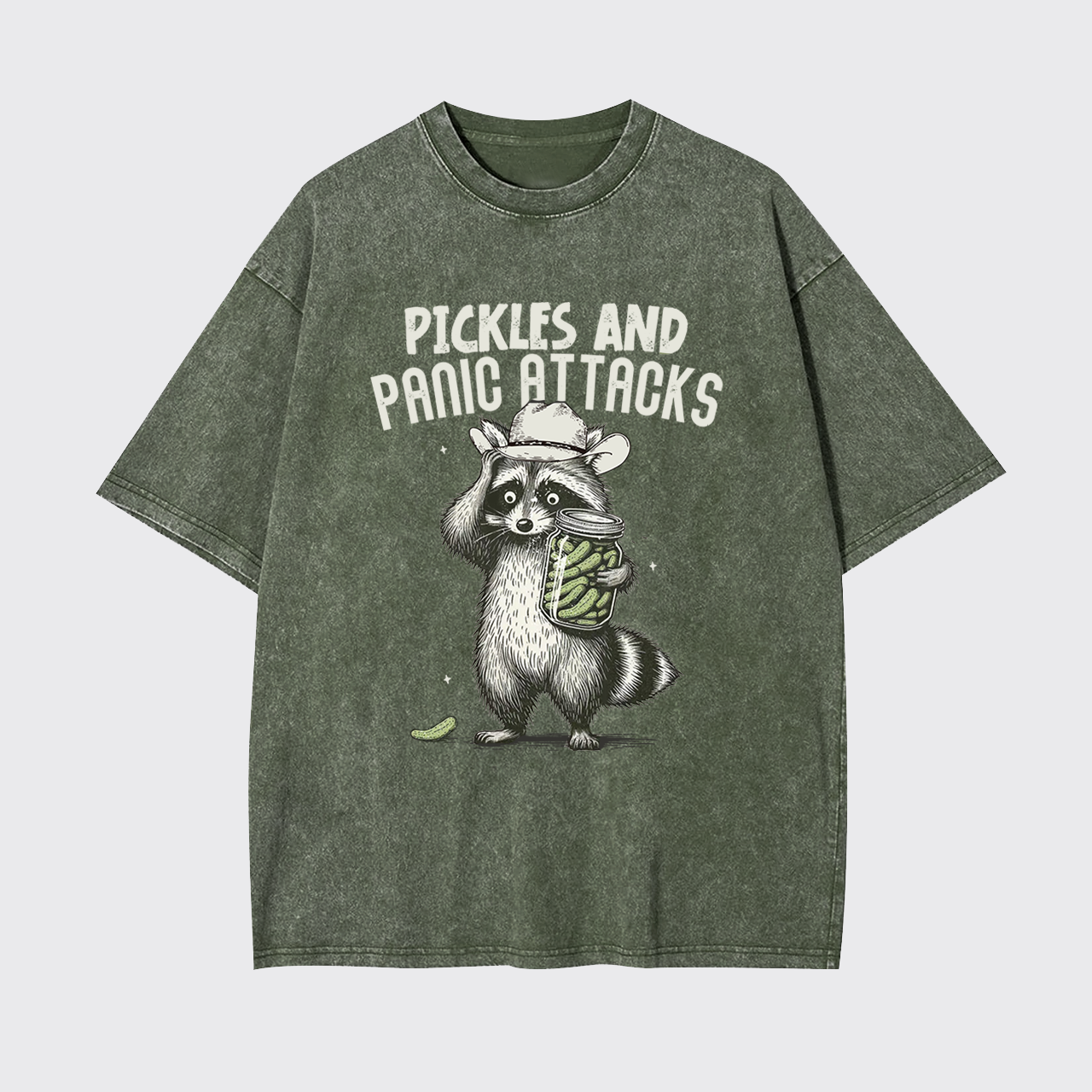 Mental health-Pickles And Panic Attacks Garment-dye Tees