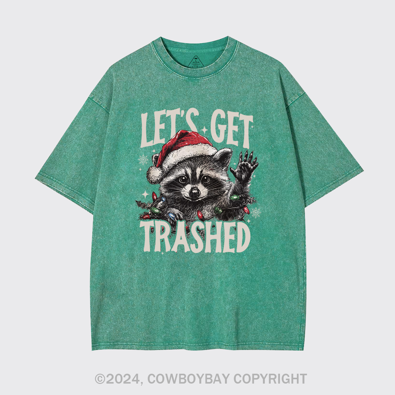 Let's Get Trashed Christmas Garment-dye Tees