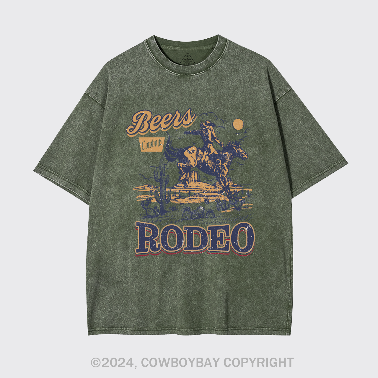 The Rodeo Of Cowboy Garment-dye Tees