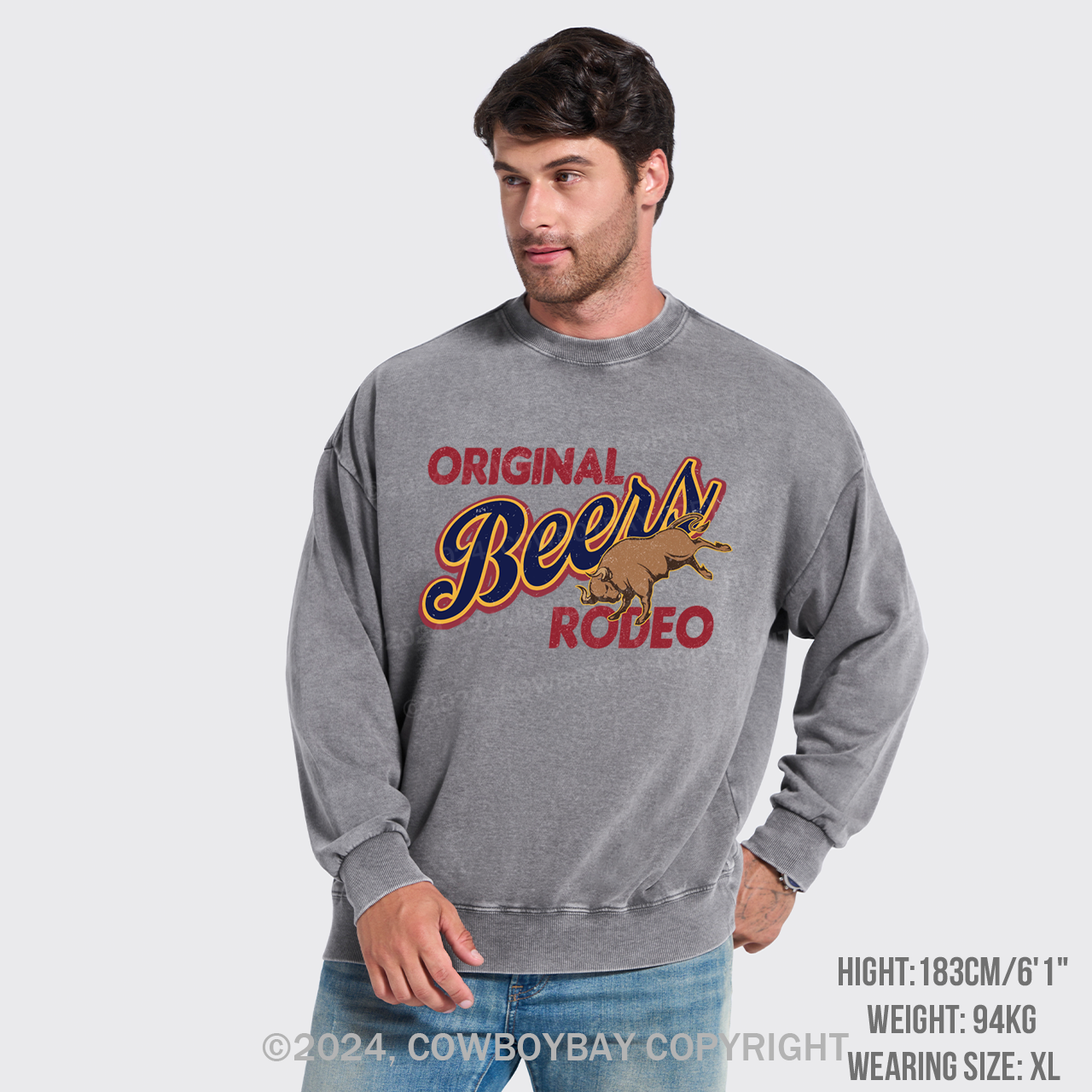 Rodeo And Beers Washed Sweatshirts
