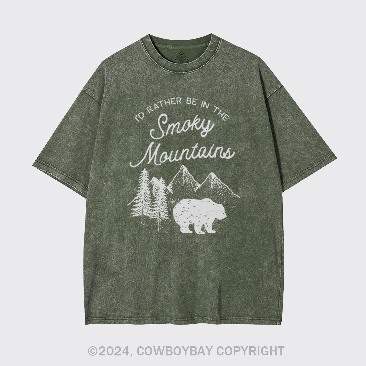 I'd Rather Be In The Great Smoky Mountains Garment-dye Tees