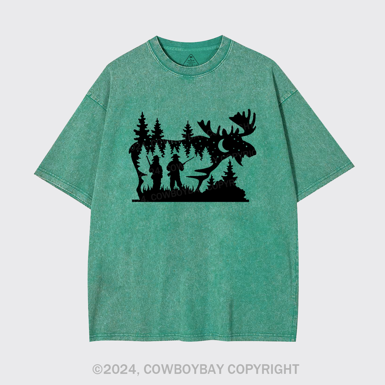 Moose Hunting Garment-dye Tees