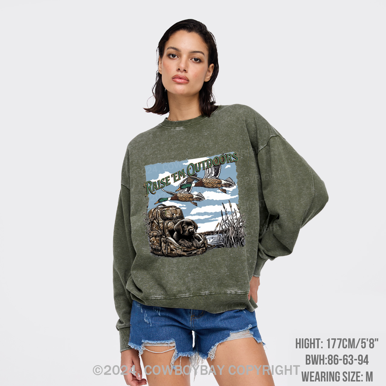 Duck Hunting Washed Sweatshirts