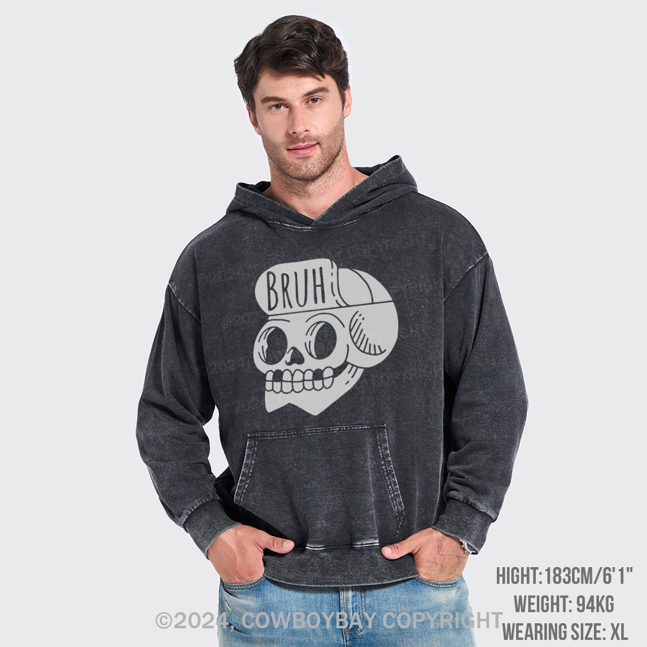 Bruh Garment-Dye Hoodies