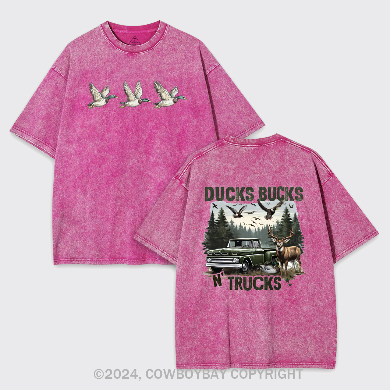 Bucks Ducks N'trucks Garment-dye Tees