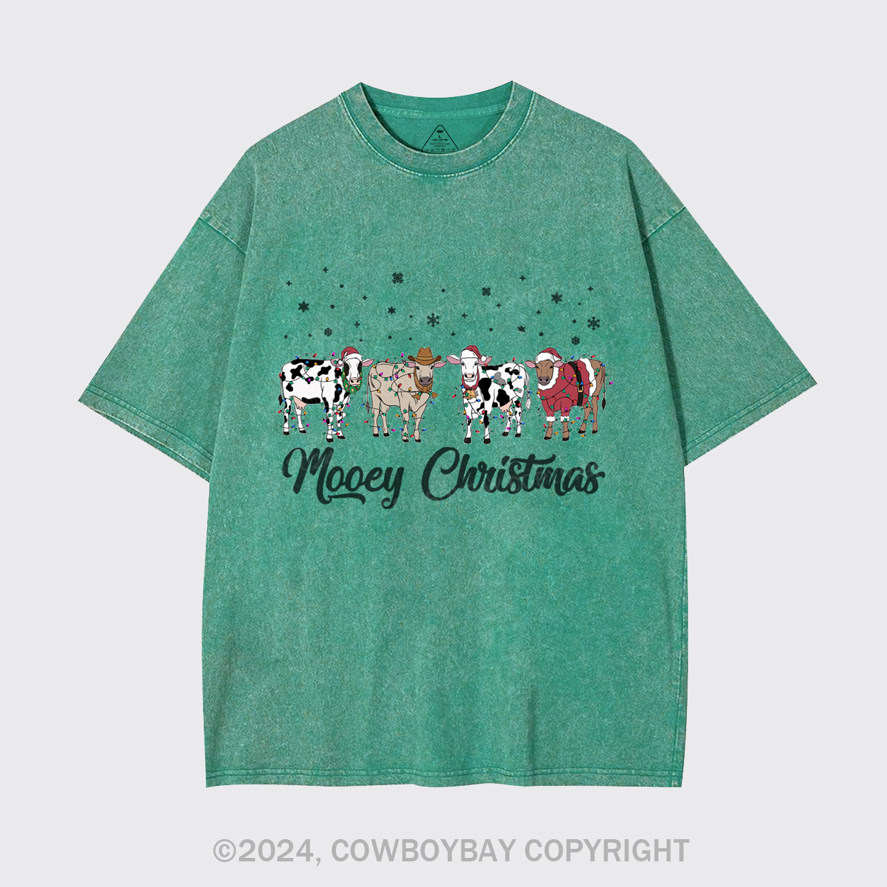 Christmas Cow Garment-dye Tees