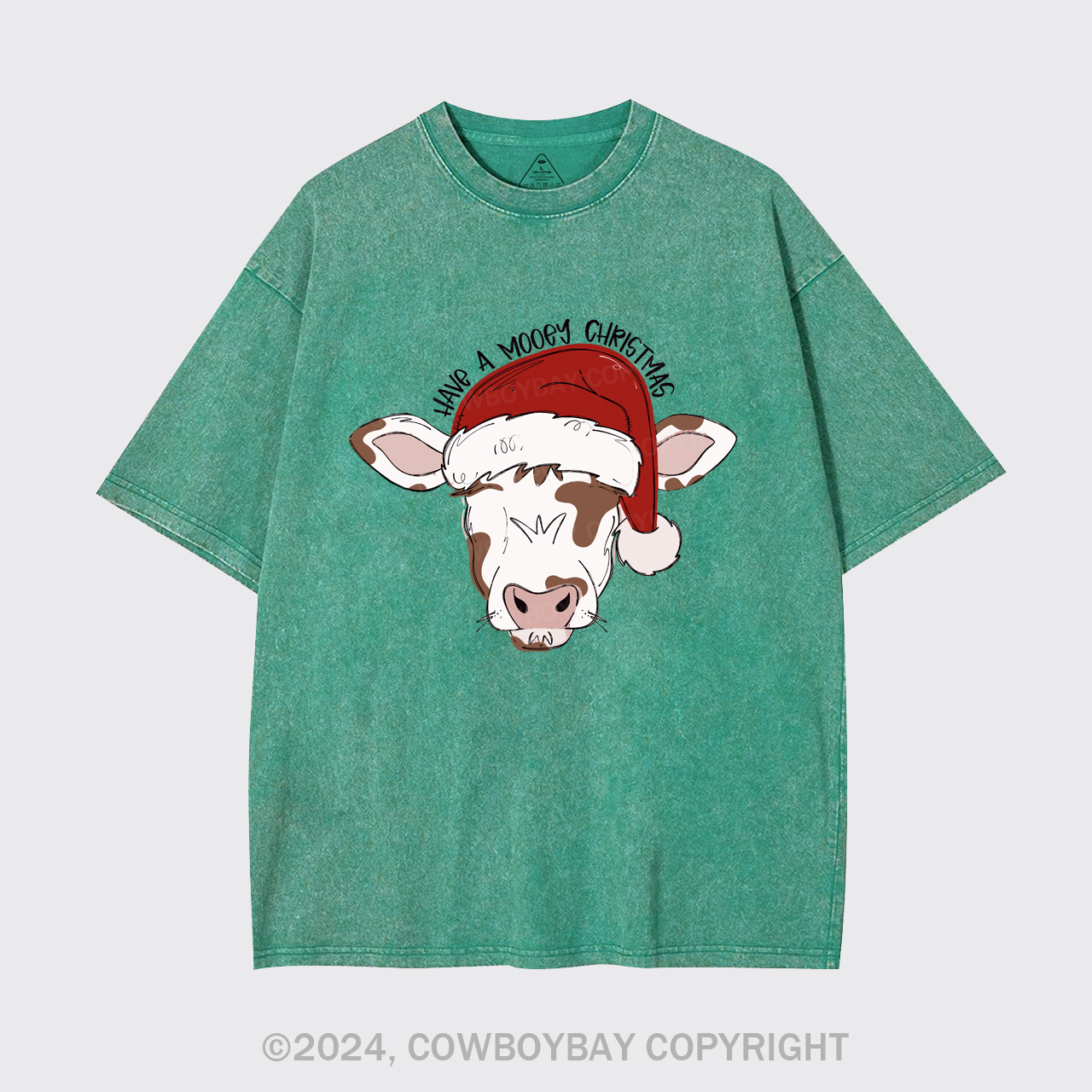 Mooey Christmas Boy Garment-dye Tees
