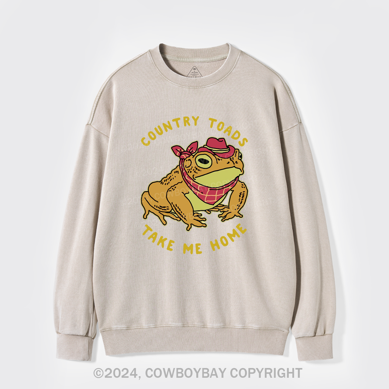 Country Toads Take Me Home Washed Sweatshirts