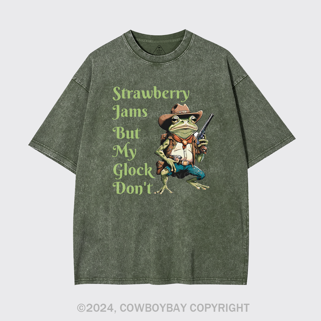 Strawberry Jams But My Glock Don't Garment-dye Tees