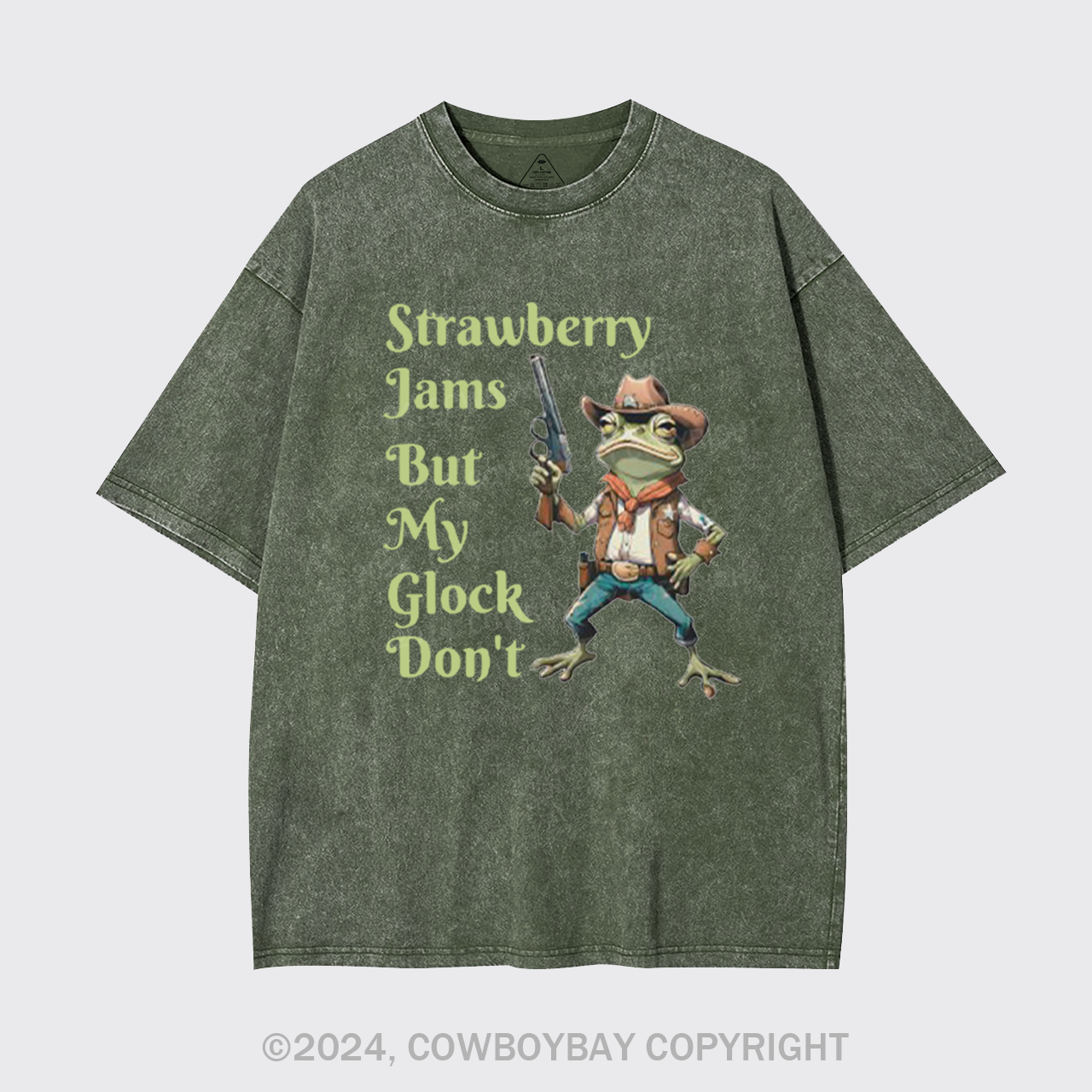 Strawberry Jams But My Glock Don't Garment-dye Tees