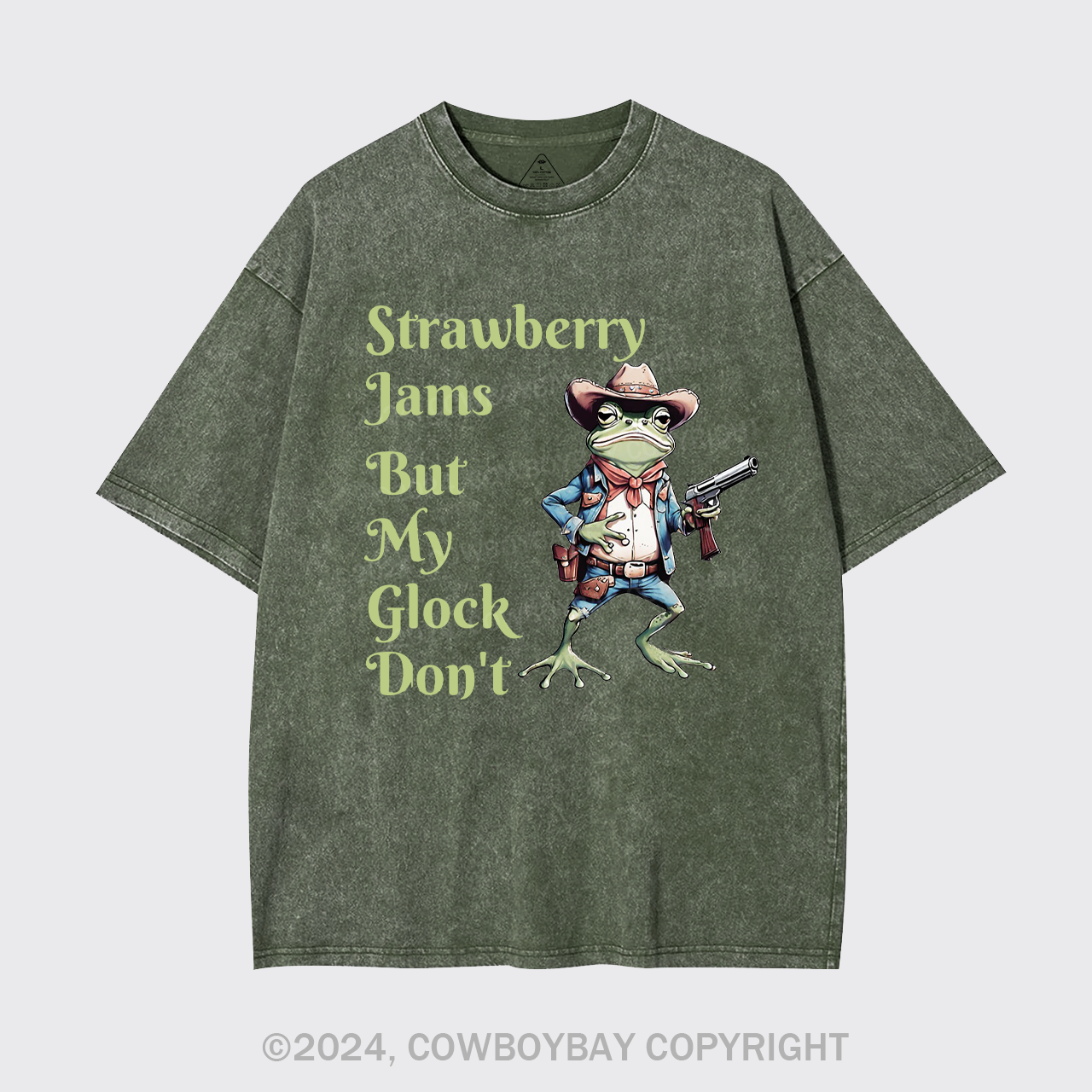 Strawberry Jams But My Glock Don't Garment-dye Tees