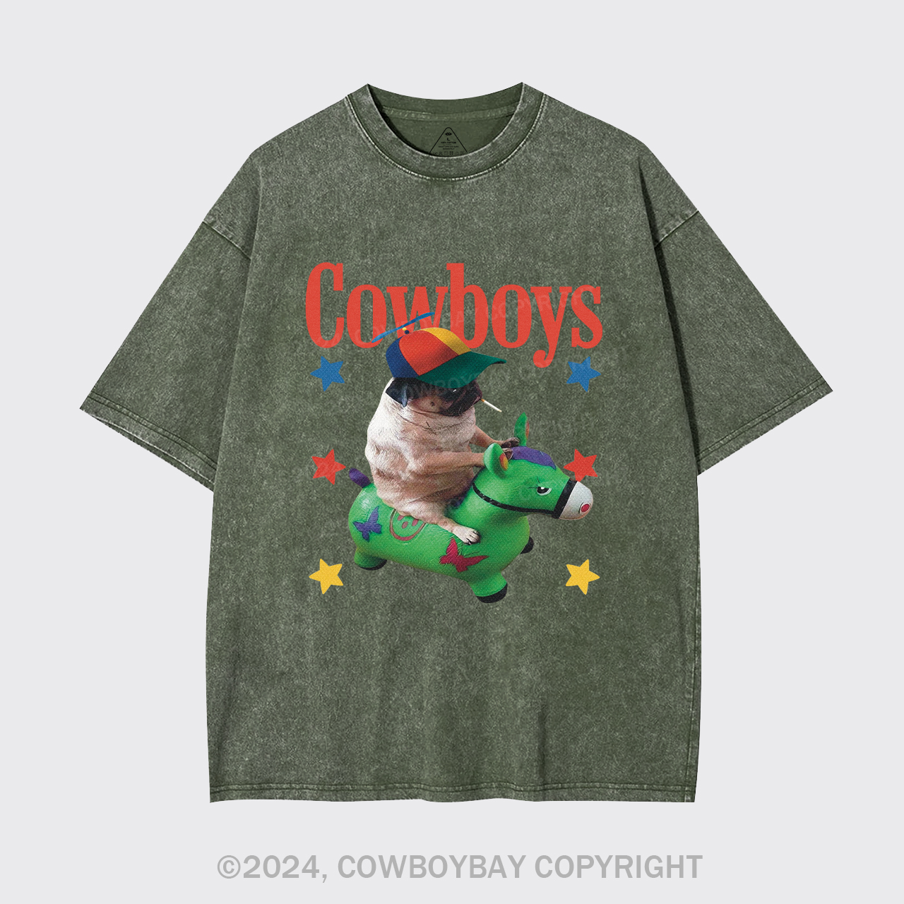 Puppy Imitation Garment-dye Tees