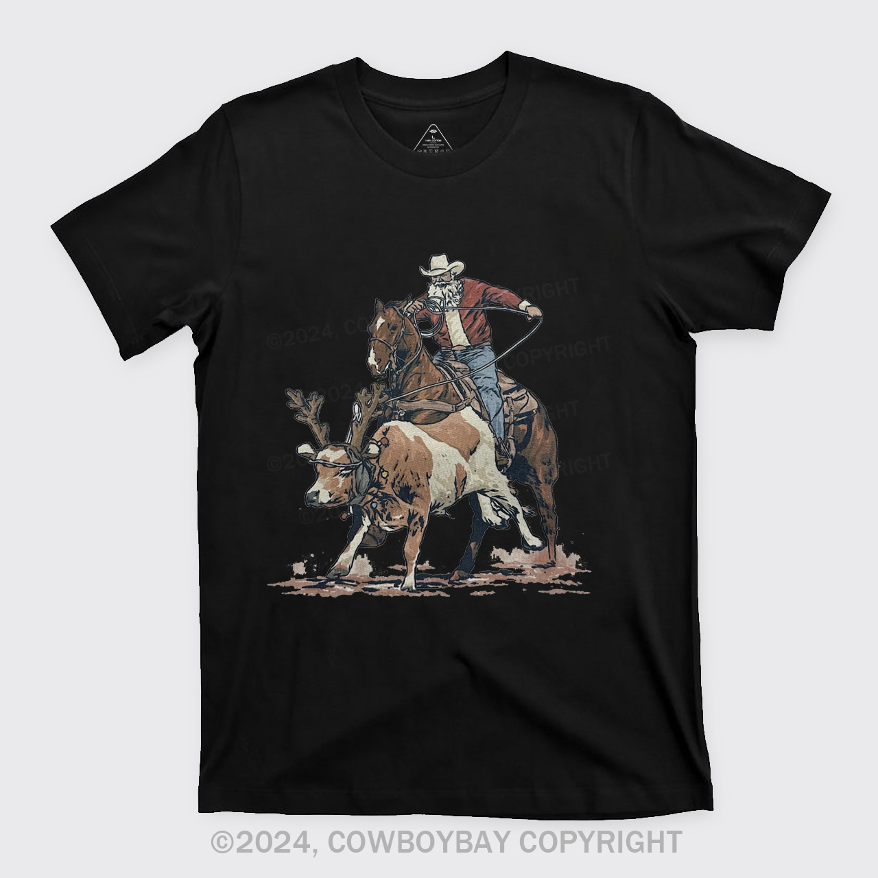 Western Roping Santa T-Shirts