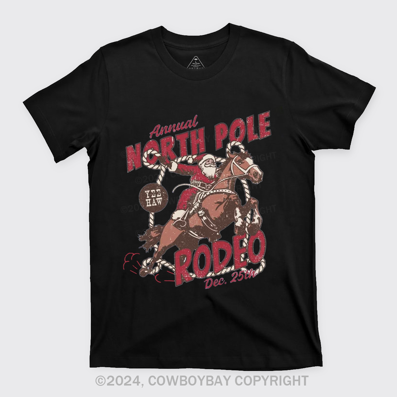 North Pole Rodeo Crewneck T-Shirts