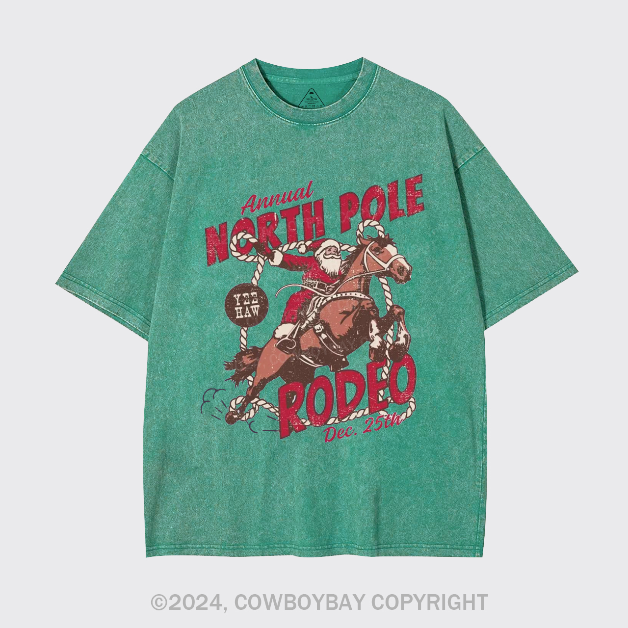 North Pole Rodeo Crewneck Garment-dye Tees