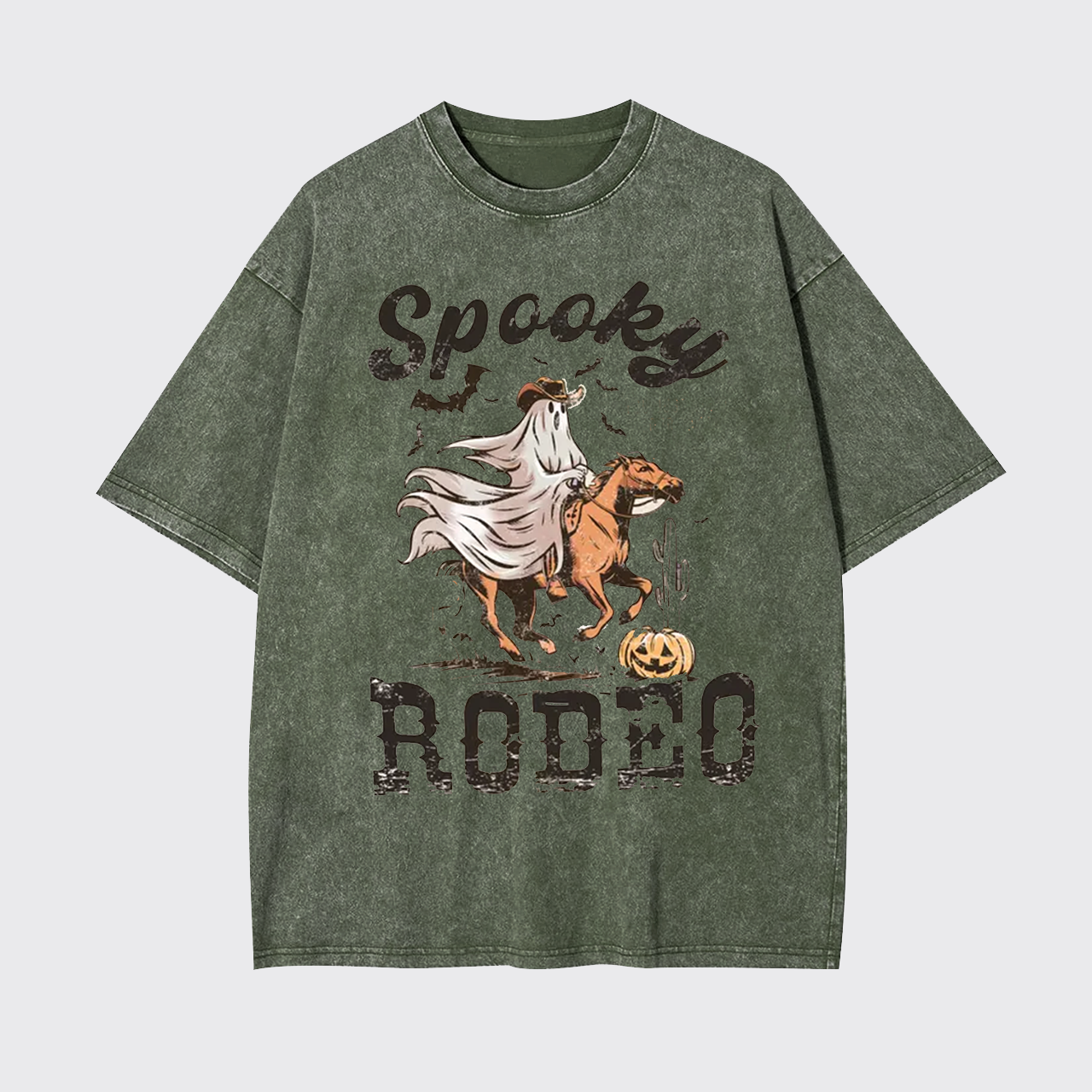 Western Halloween Spooky Rodeo Garment-dye Tees